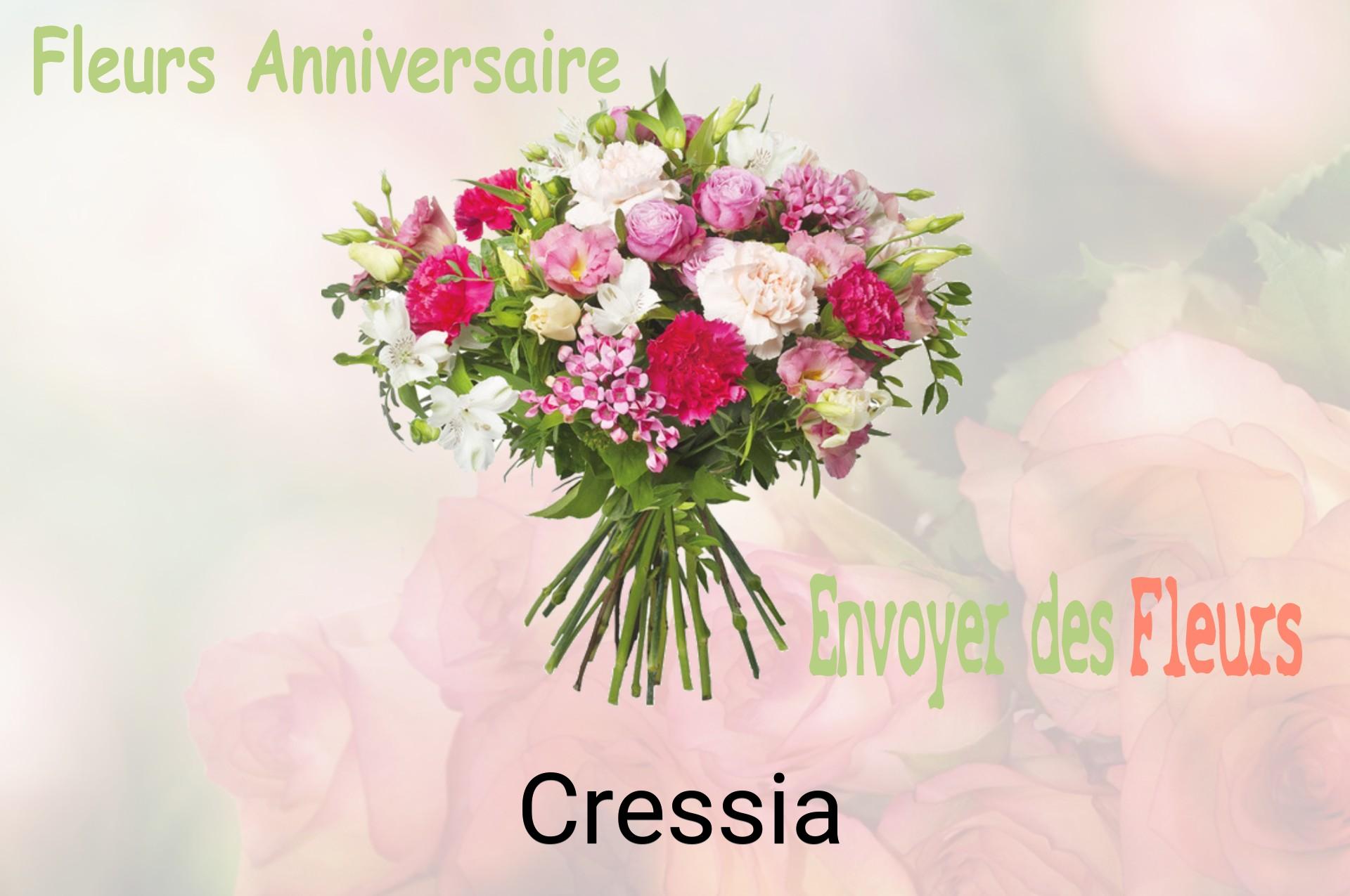 Bouquet de fleurs d’anniversaire livré à Cressia